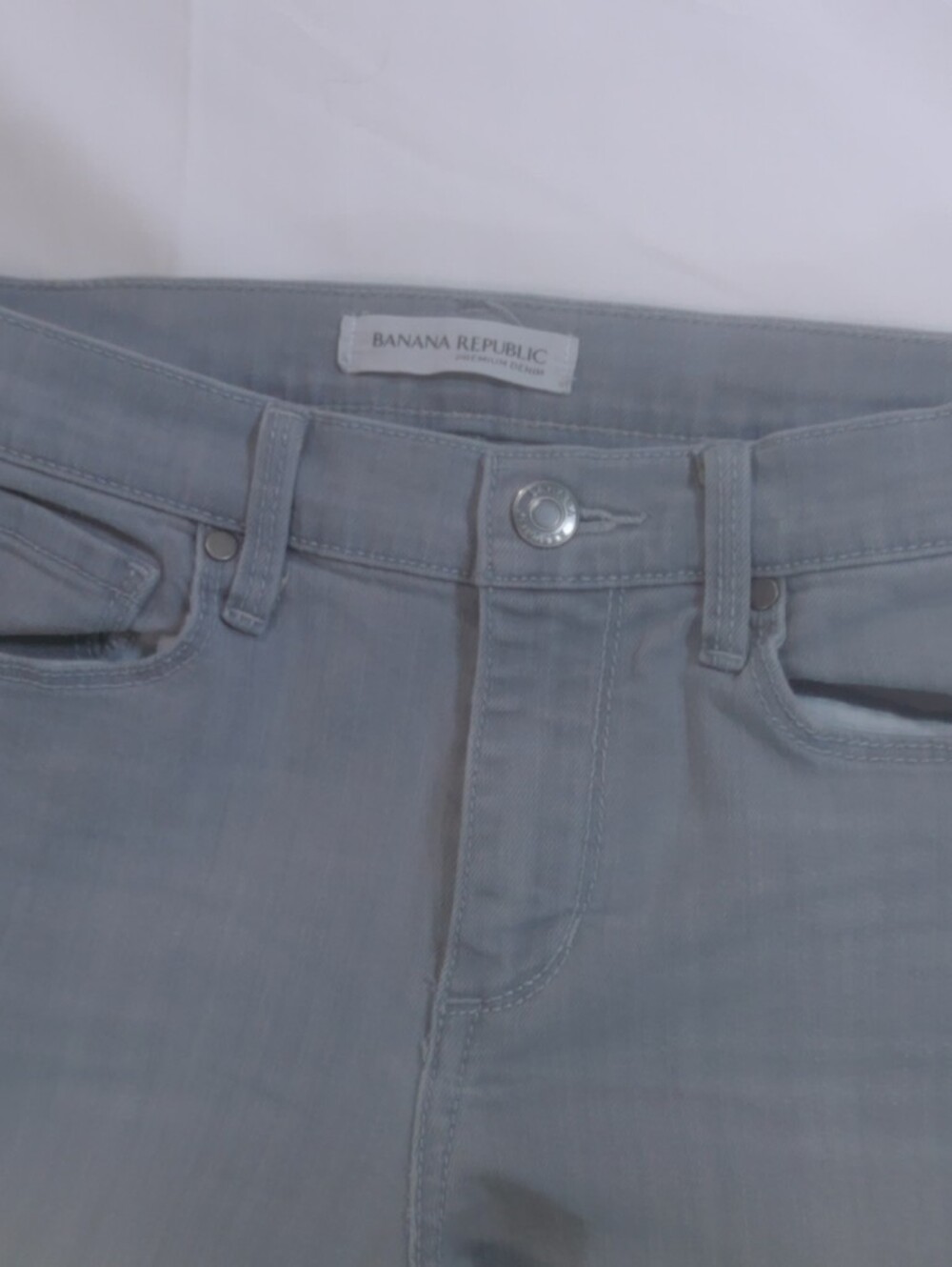 Banana Republic Light Gray Skinny Jeans